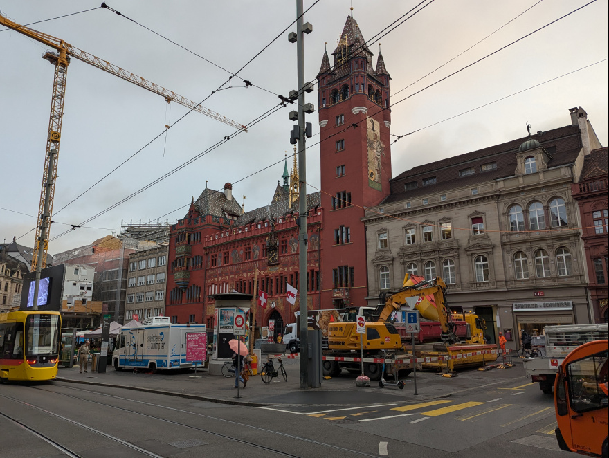 Training (Easy Run) in Basel scenery