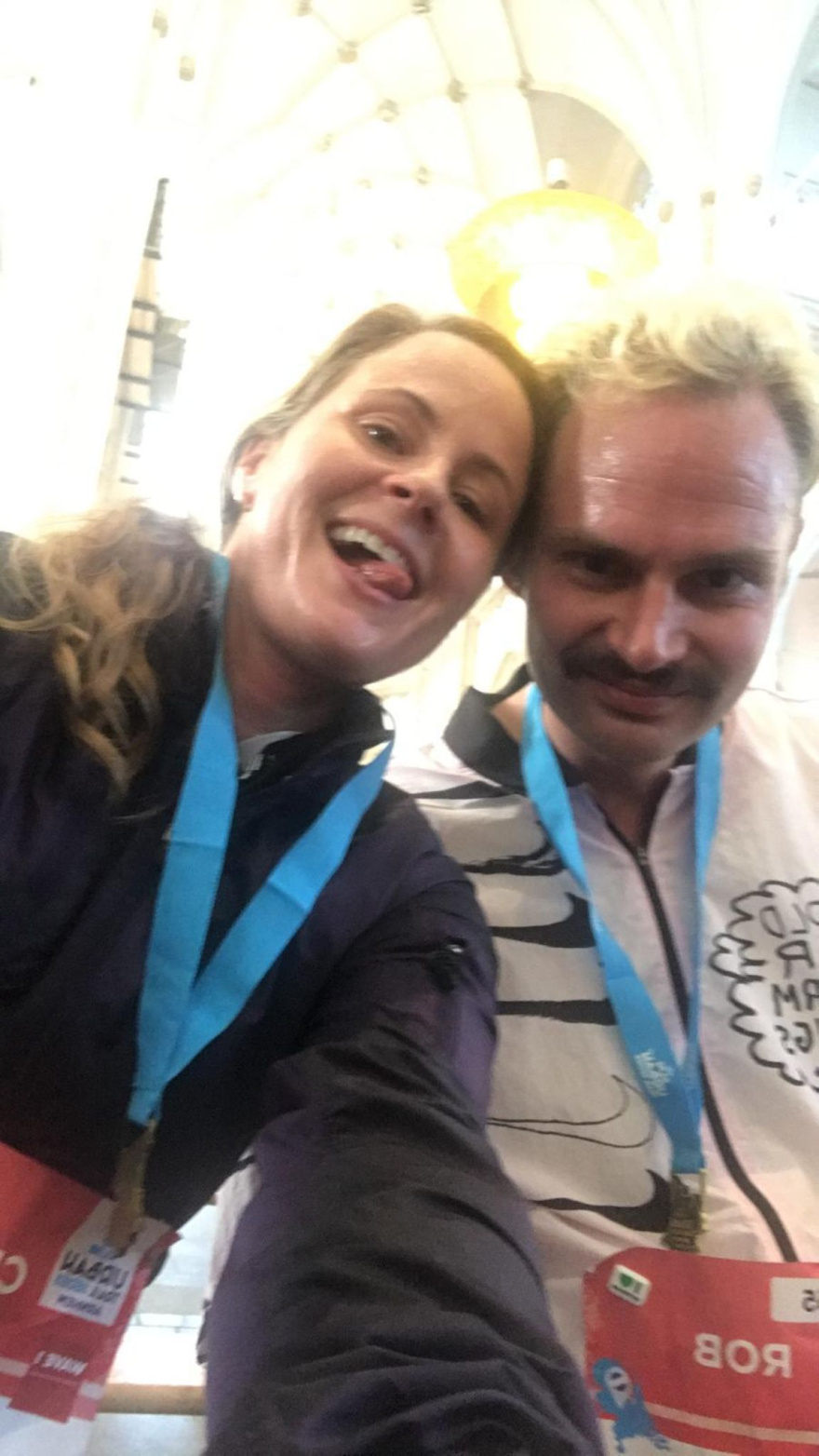 Selfie of Rob Kaper at KLM Urban Trail 2019