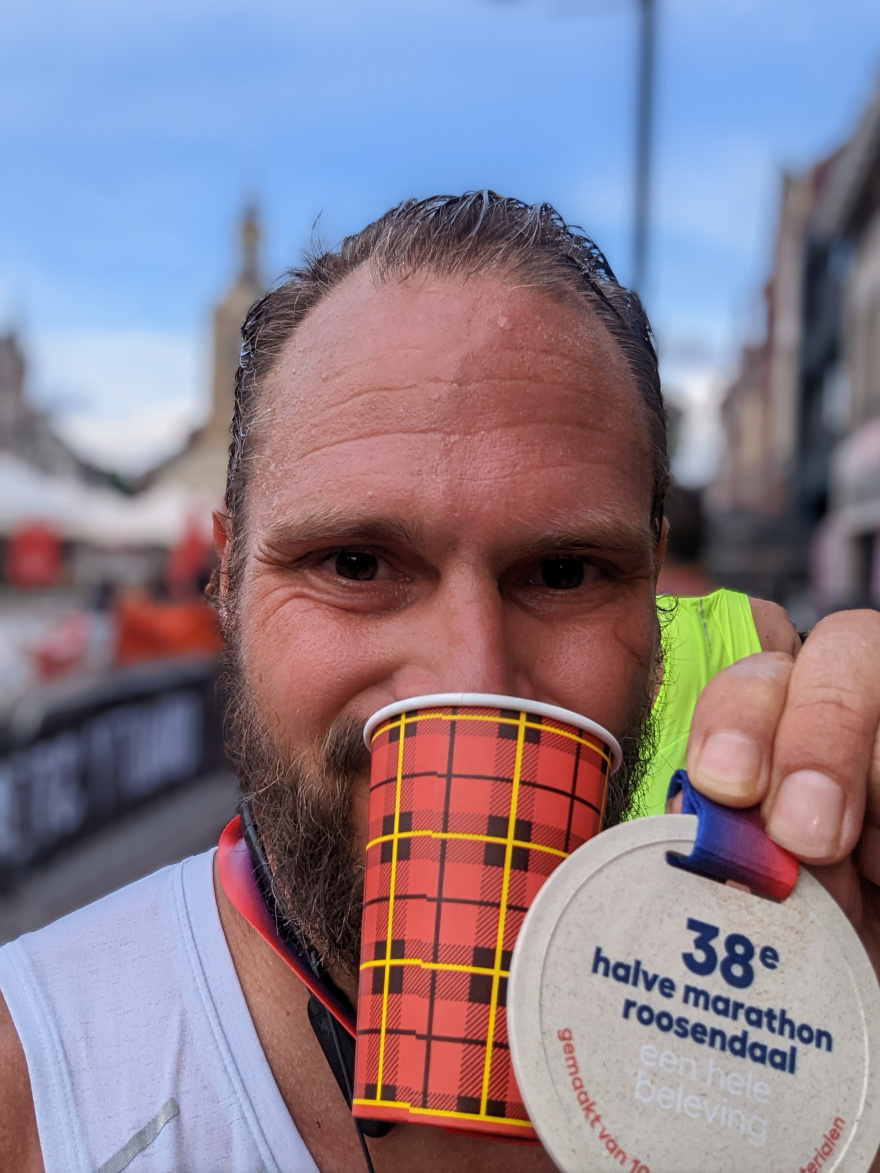 Selfie of Rob Kaper at Halve Marathon Roosendaal 2022