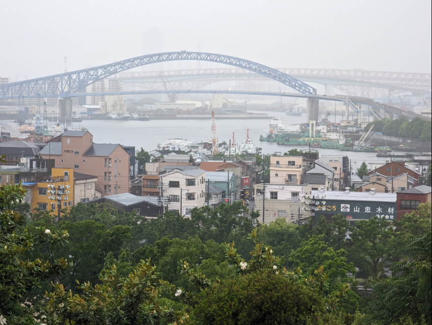 Training (Easy Run) in Osaka scenery