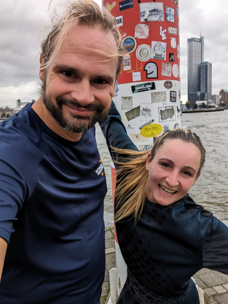 Selfie of Rob Kaper at Training (Easy Run) in Rotterdam