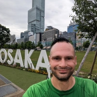 Selfie of Rob Kaper at Training (Easy Run) in Osaka