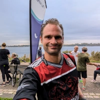 Selfie of Rob Kaper at Kralingse Bos Parkrun 2024