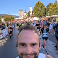 Selfie of Rob Kaper at Jungfrau Marathon 2024