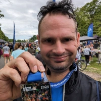 Selfie of Rob Kaper at Helsinki Half Marathon 2024