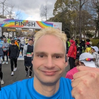 Selfie of Rob Kaper at Osaka Marathon 2025