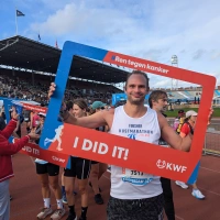 Selfie of Rob Kaper at Amsterdam Marathon 2024