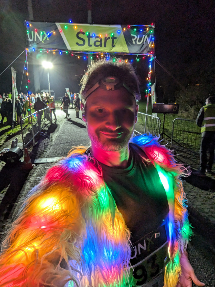 Selfie of Rob Kaper at AVH Nightrun 2024