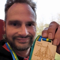 Selfie of Rob Kaper at Halve Marathon Harderwijk 2024