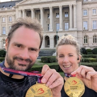 Selfie of Rob Kaper at Brussels Marathon 2024