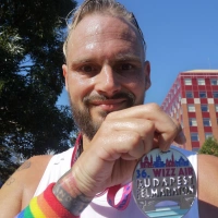 Selfie of Rob Kaper at Budapest Félmaraton 2021