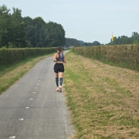 Training (Long Run) in Dronten scenery