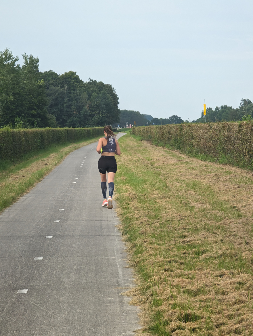 Training (Long Run) in Dronten scenery