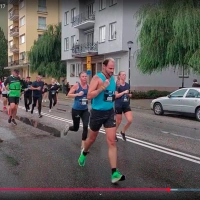 Rob Kaper running Stockholm Halvmarathon 2022