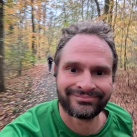 Selfie of Rob Kaper at Amsterdamse Bos Parkrun 2024