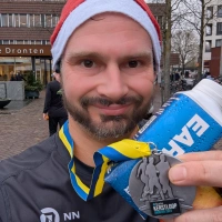 Selfie of Rob Kaper at Kerstloop Dronten 2024