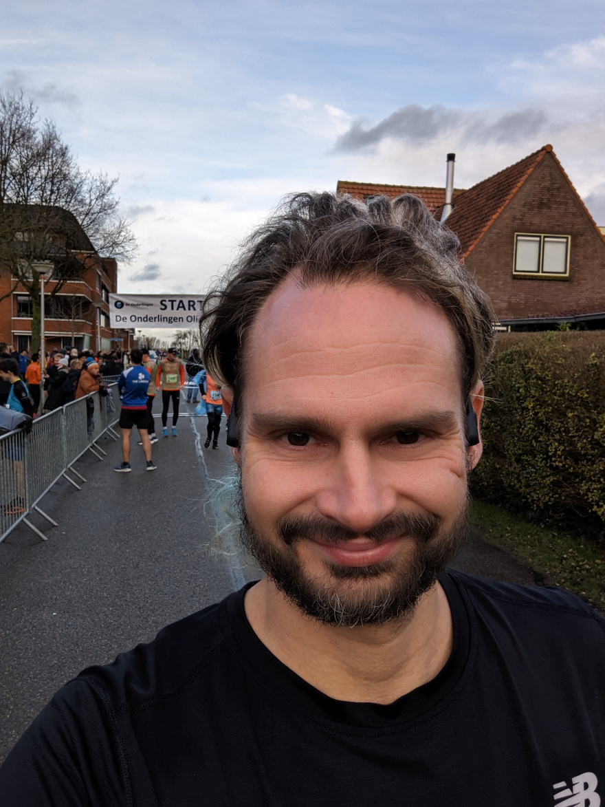 Selfie of Rob Kaper at Oliebollenloop 2023