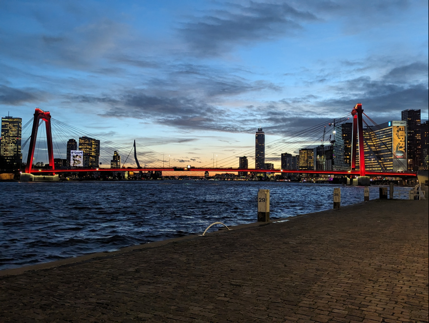 Training (Interval Run) in Rotterdam scenery