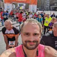 Selfie of Rob Kaper at Marathon Rotterdam 2022