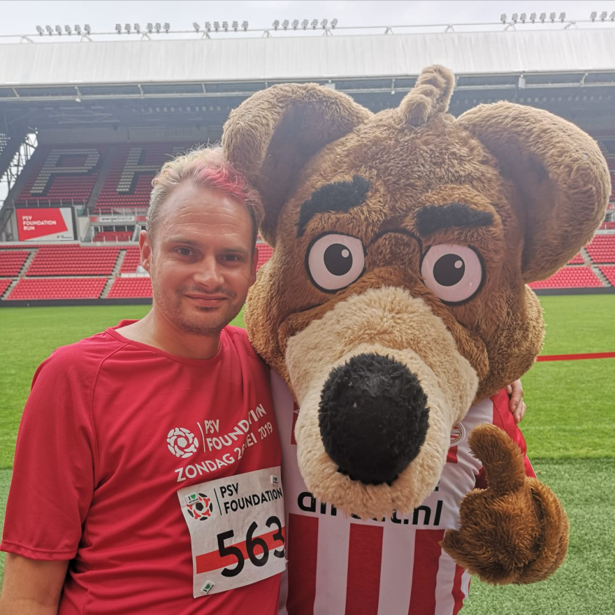 Selfie of Rob Kaper at PSV Foundation Run 2019