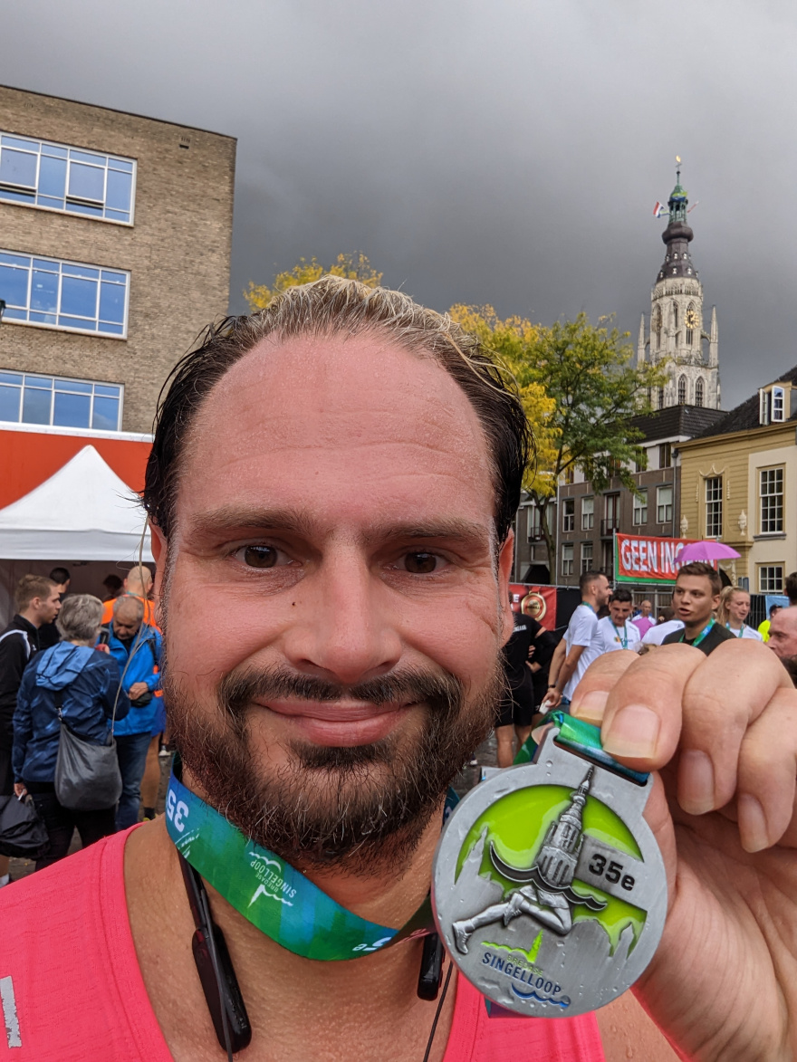 Selfie of Rob Kaper at Bredase Singelloop 2022