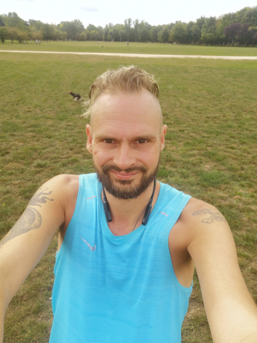 Selfie of Rob Kaper at Training (Fartlek Run) in Budapest