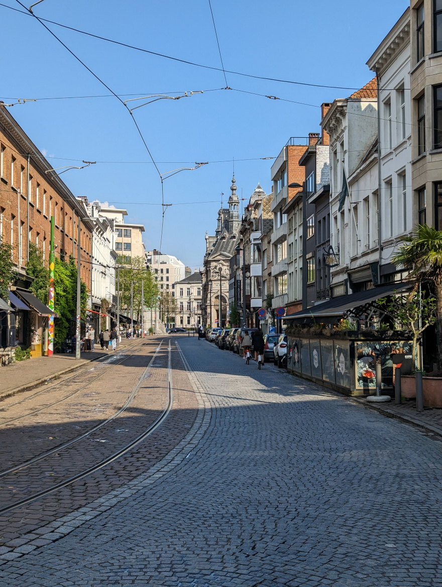 Training (Easy Run) in Antwerp scenery