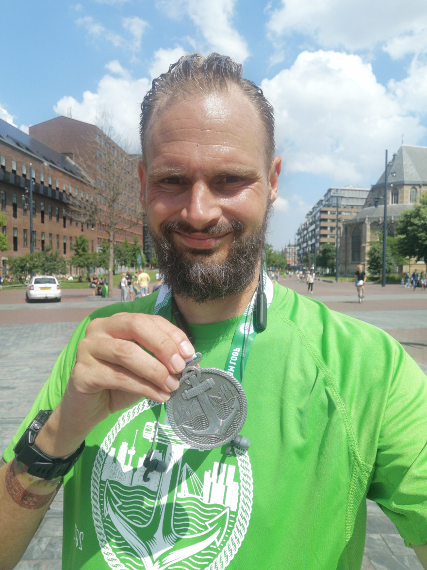 Selfie of Rob Kaper at Rotte Dam Loop 2021