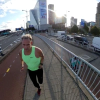 Rob Kaper running Training Run in Rotterdam