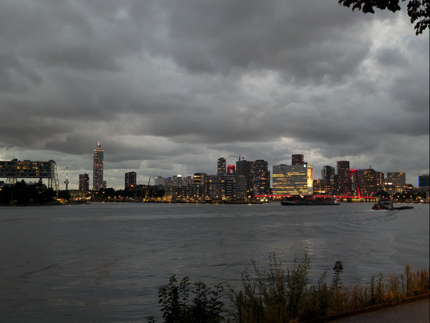 Training (Recovery Run) in Rotterdam scenery