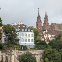 Training (Easy Run) in Basel scenery