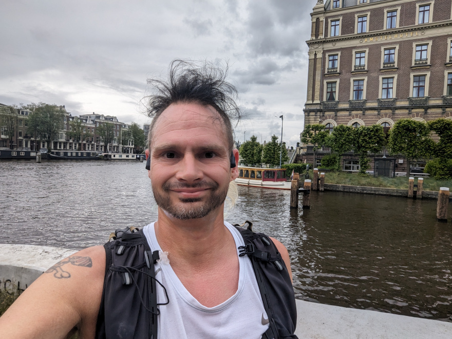 Selfie of Rob Kaper at Training (Tempo/Threshold Run) in Amsterdam