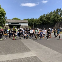 Rob Kaper running Imperial Palace Marathon 2024