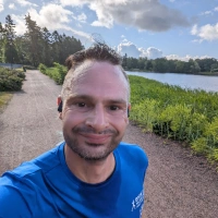 Selfie of Rob Kaper at Training (Recovery Run) in Helsinki