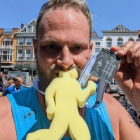 Selfie of Rob Kaper at Leiden Halve Marathon 2022
