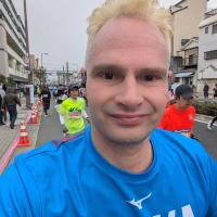 Selfie of Rob Kaper at Osaka Marathon 2025