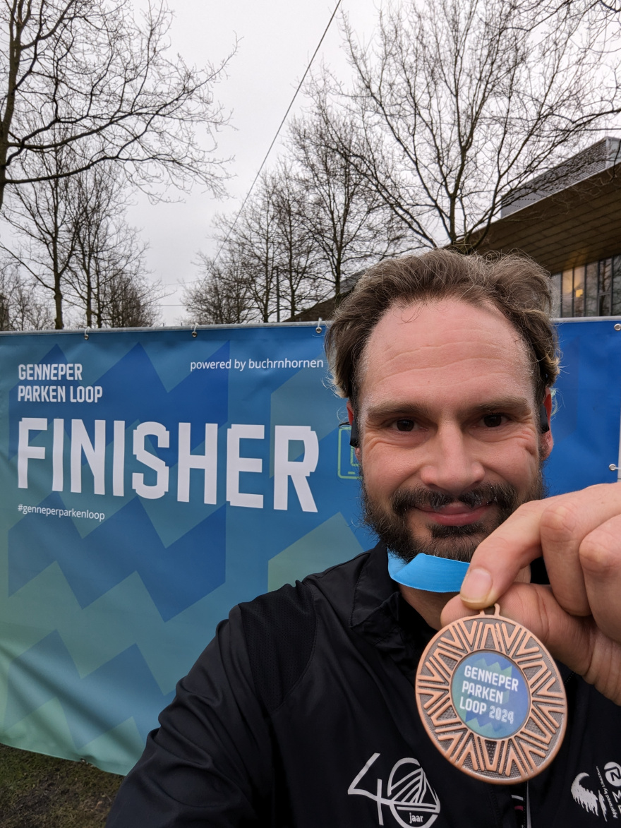 Selfie of Rob Kaper at Genneper Parken Loop 2024