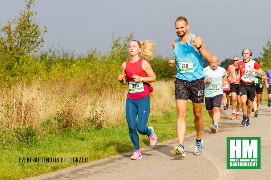 Rob Kaper running Halve Marathon Barendrecht 2021