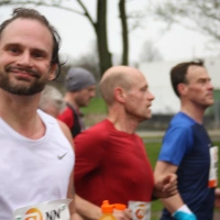 Rob Kaper running Marathon Rotterdam 2023