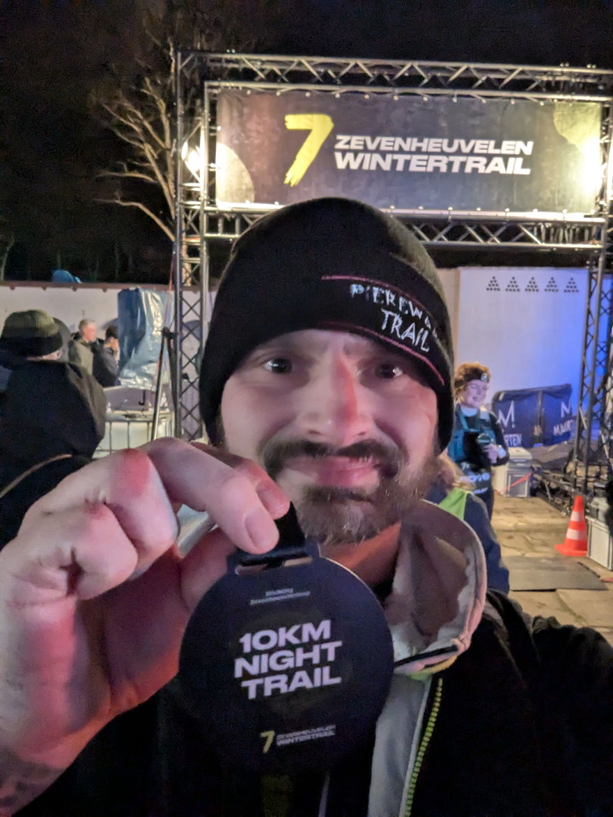 Selfie of Rob Kaper at Nighttrail 2024