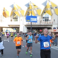 Rob Kaper running Marathon Rotterdam 2021
