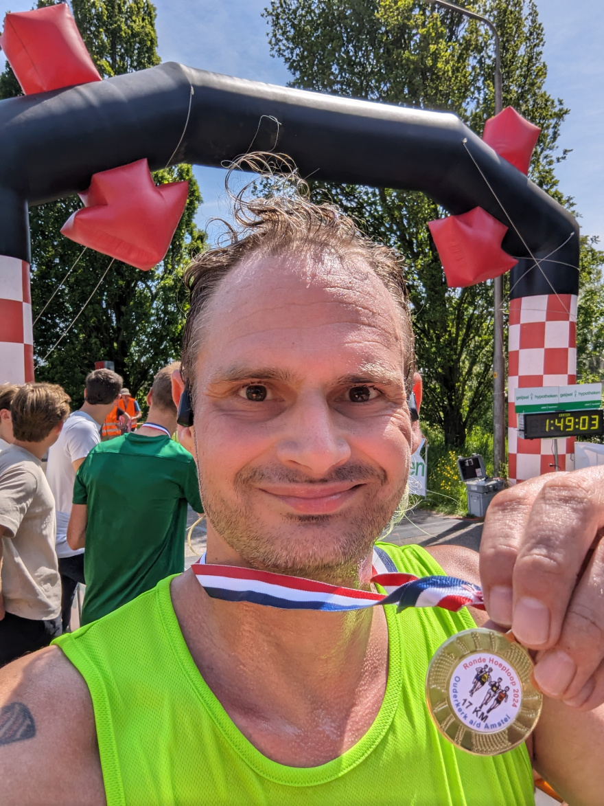 Selfie of Rob Kaper at Rondehoeploop 2024