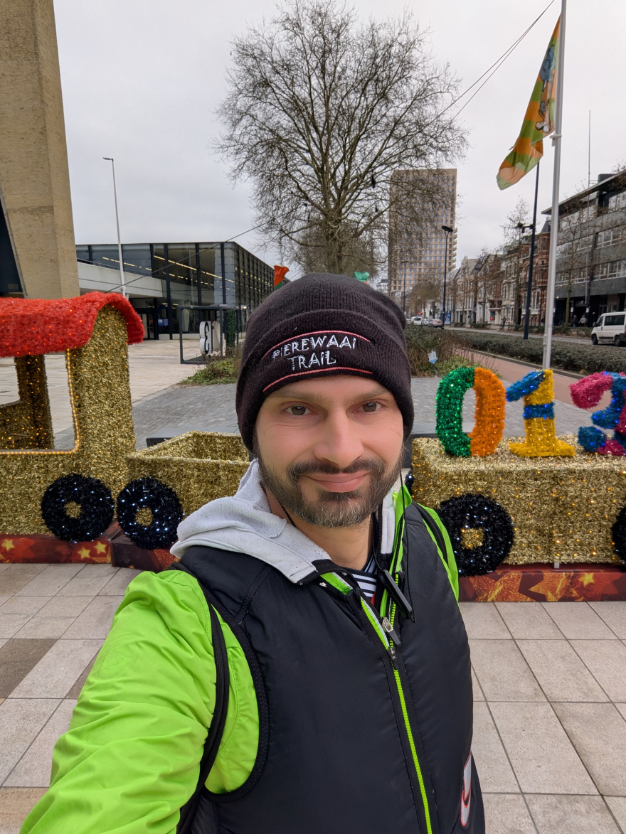 Selfie of Rob Kaper at Oudejaarsloop 2024