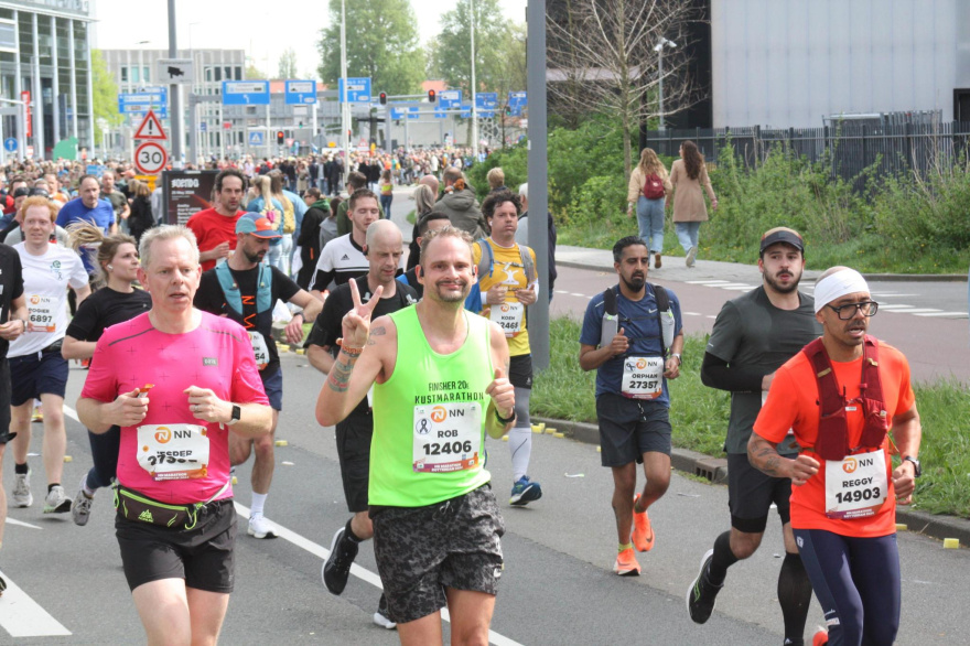 Rob Kaper running Marathon Rotterdam 2024