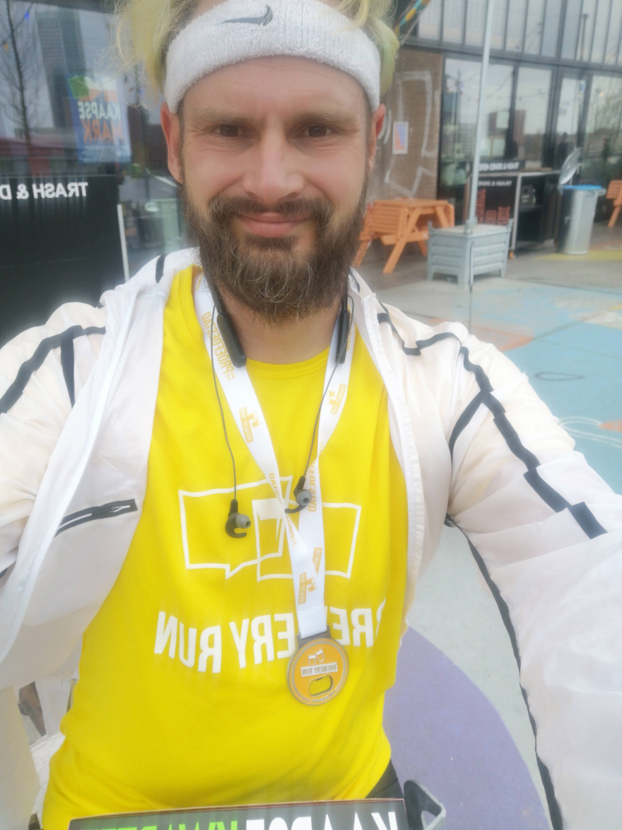 Selfie of Rob Kaper at Brewery Run | Run & Collect 2021