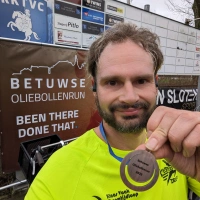 Selfie of Rob Kaper at Betuwse Oliebollen Run 2023
