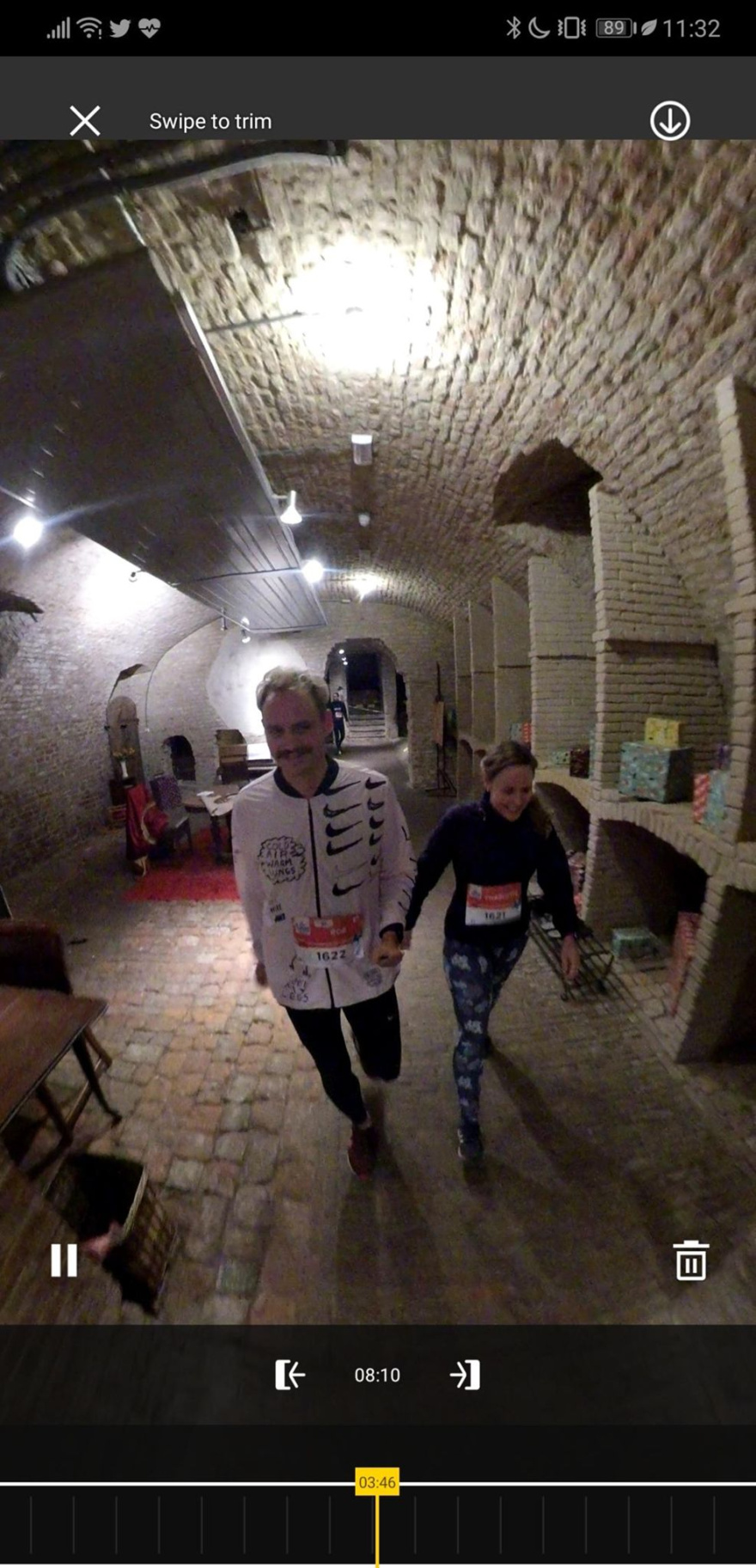 Rob Kaper running KLM Urban Trail 2019