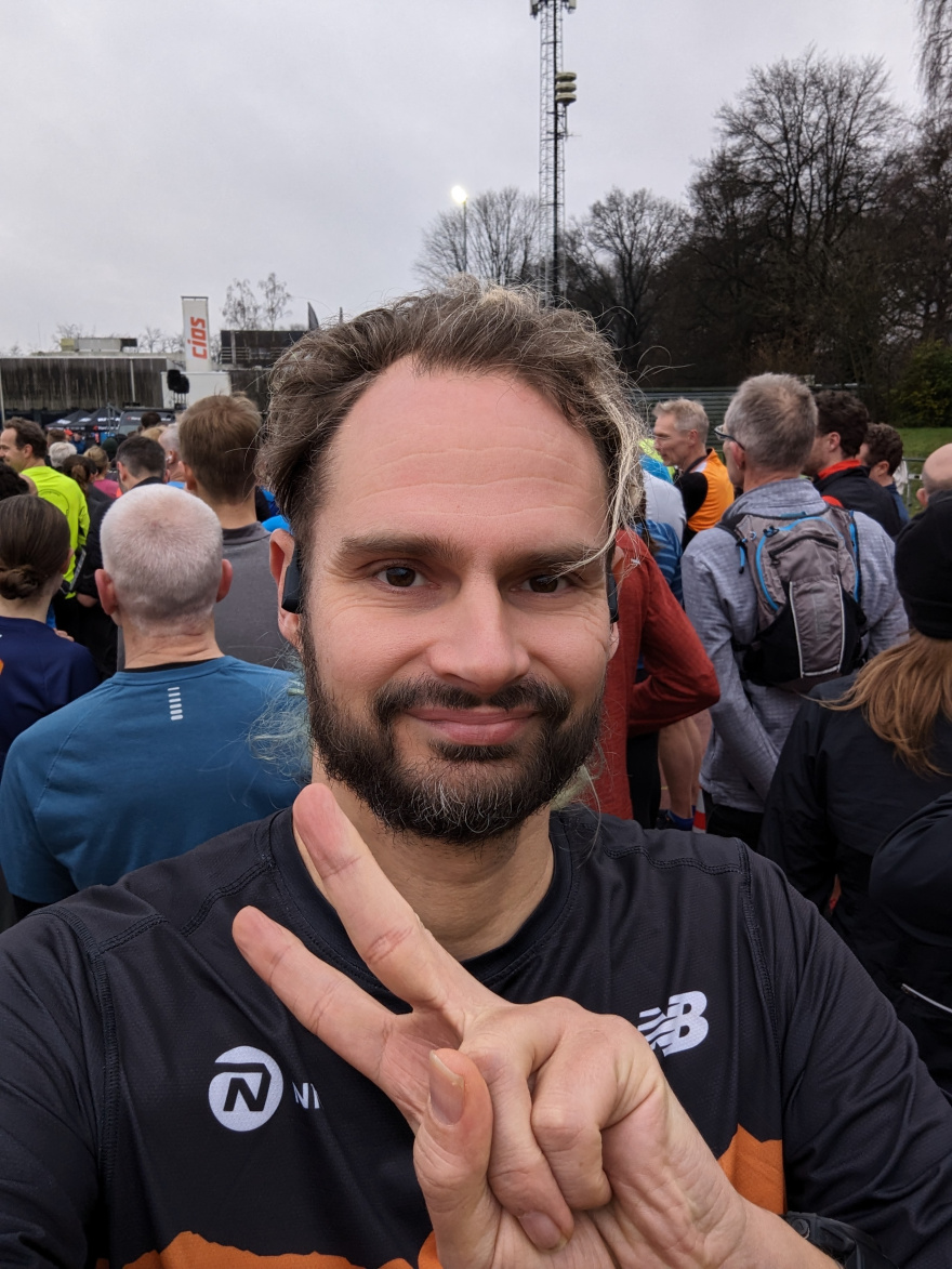 Selfie of Rob Kaper at Derde Kerstdagloop 2023