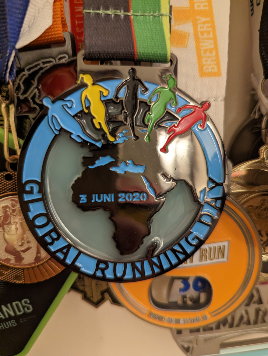 Global Running Day Virtual 5K 2020 medal