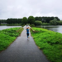 Training (Long Run) in Delft scenery